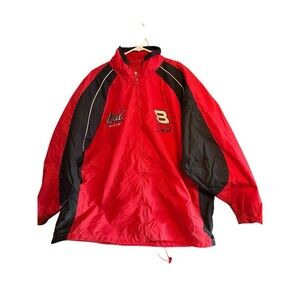 NASCAR Chase Authentics Dale Earnhardt Jr Red Nylon Windbreaker Jacket Mens 2XL